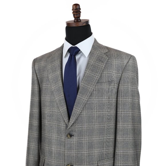 Hart Schaffner Marx Gold Trumpeter Loro Piana Worsted Cashmere Sport Coat - 44L - Picture 4 of 12